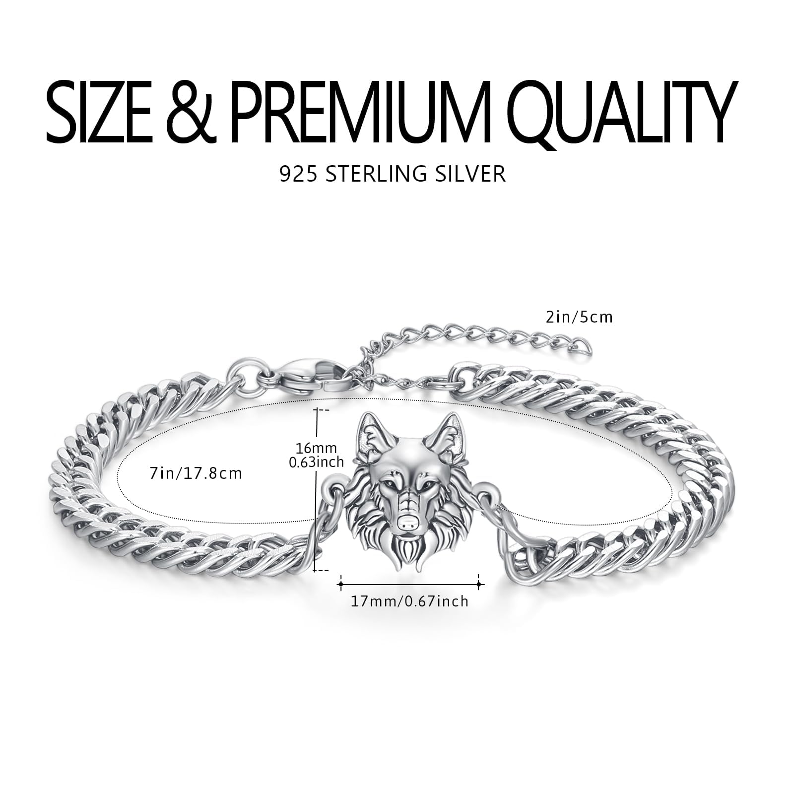 Pulsera vikinga de plata de ley 925 para hombres, lobo, dragón, Odin, brújula, pulsera vikinga, regalo, con cadena de acero inoxidable
