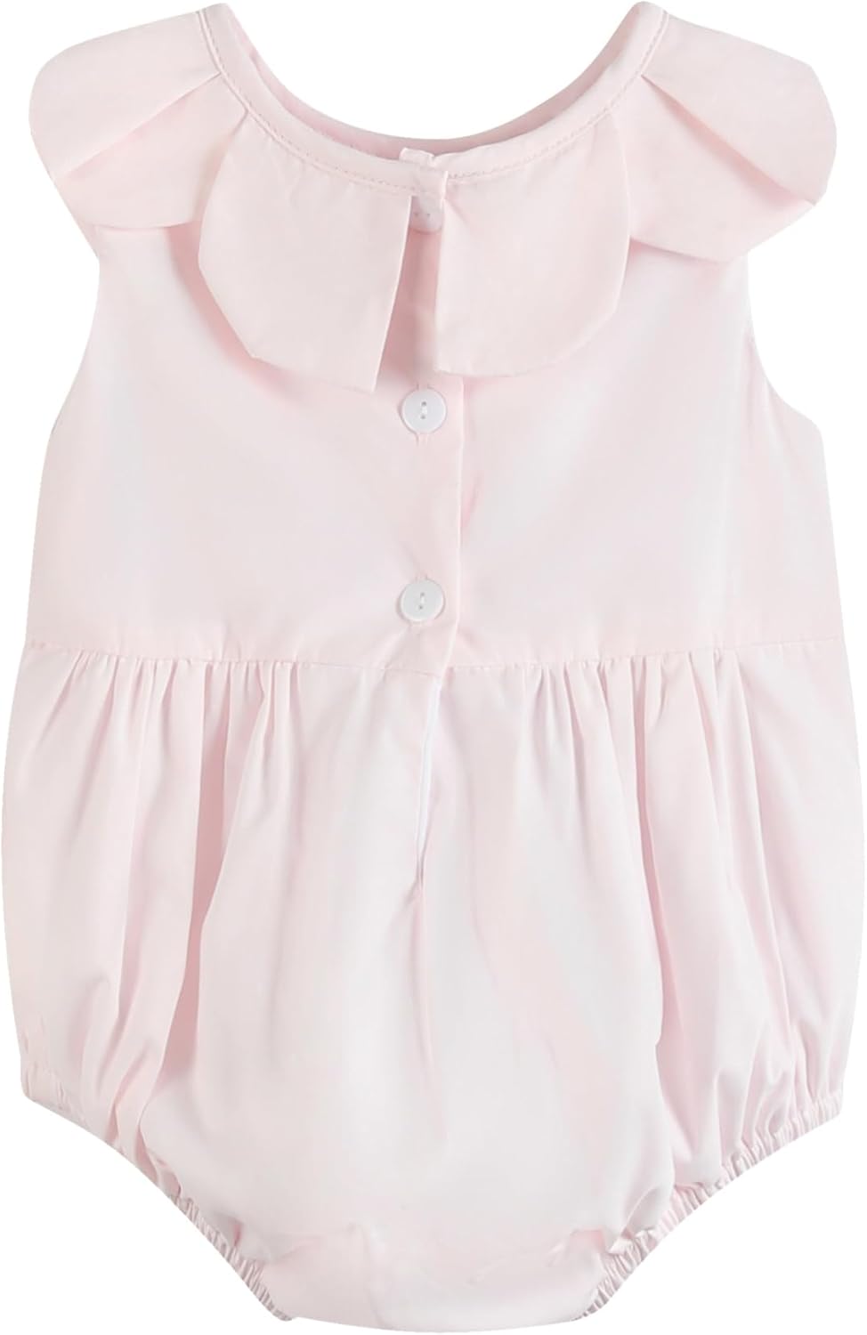 Lil cactus Baby and Girls Smocked Collared Bubble Romper