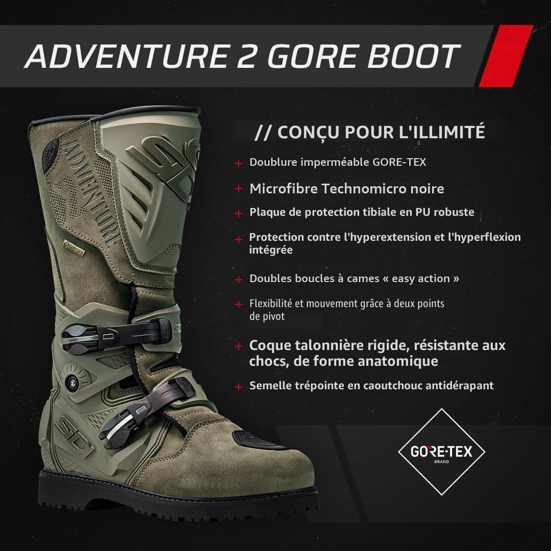 Sidi Adventure 2 Gore-tex® Bottes de moto Pointure 43
