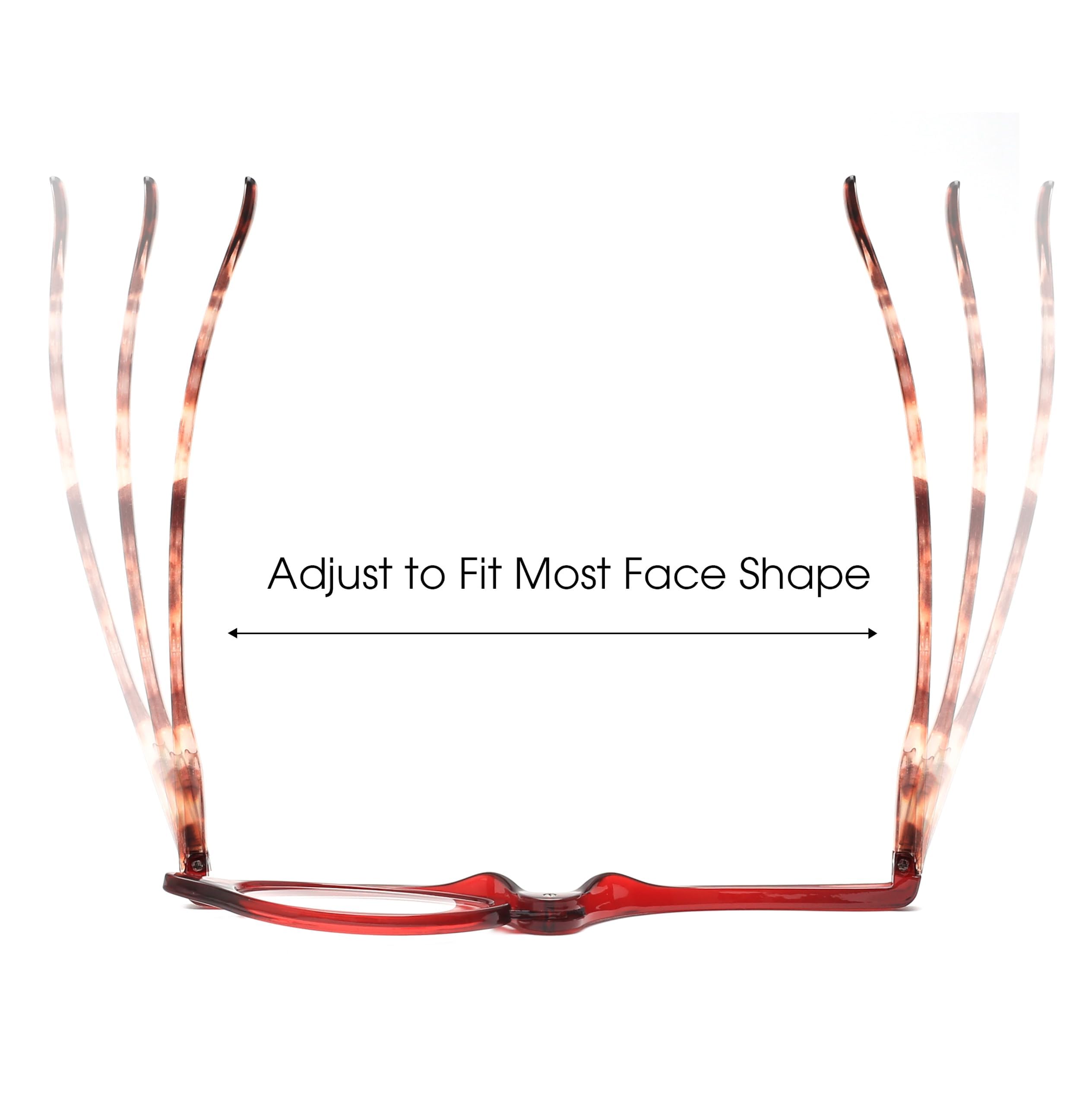 JM Maquillaje Gafas de Lectura Lupa Flip Down Cosméticos Lectores para Mujeres — view 5