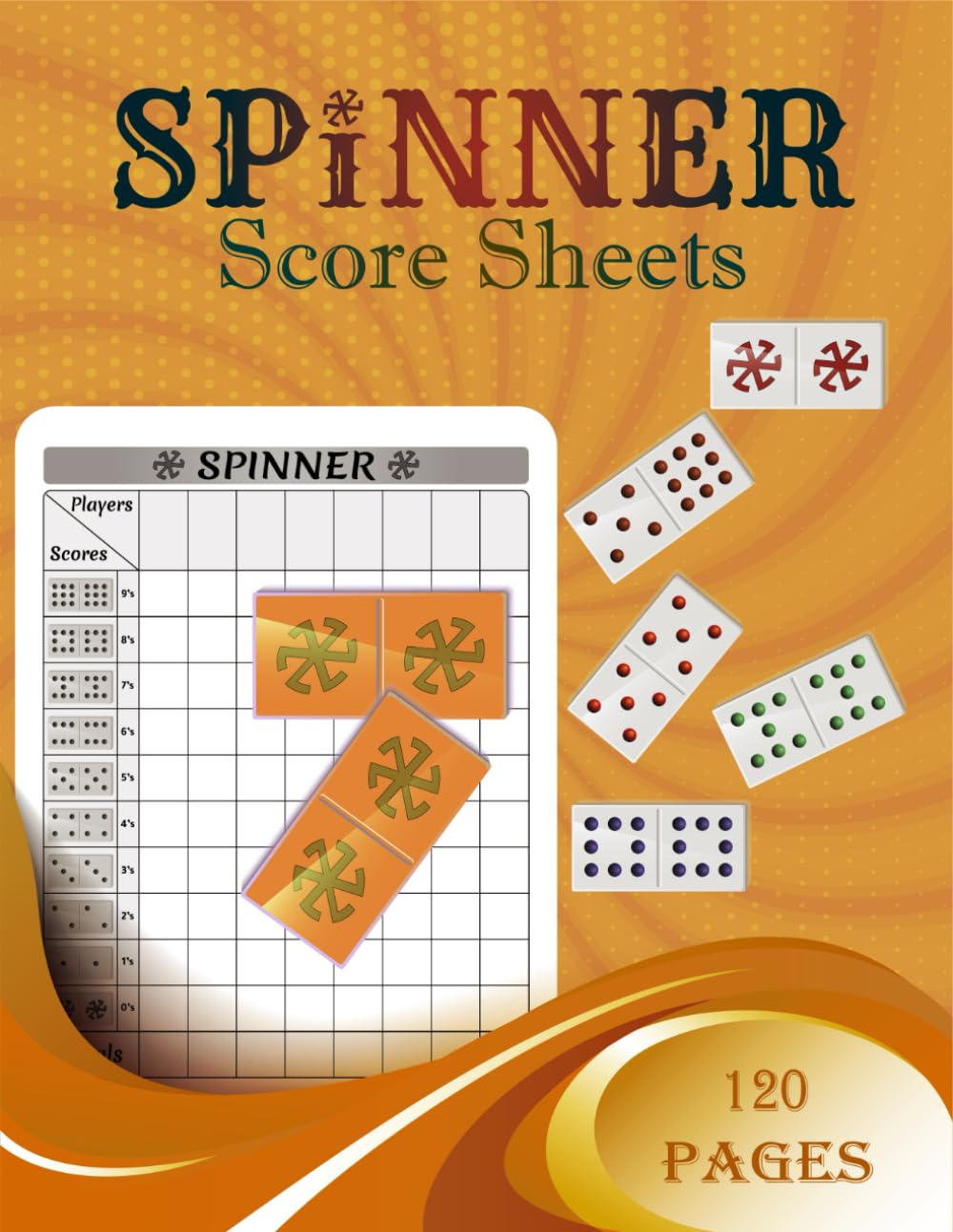 Spinner Score Sheets 120 Spinner Dominoes Score Pads for