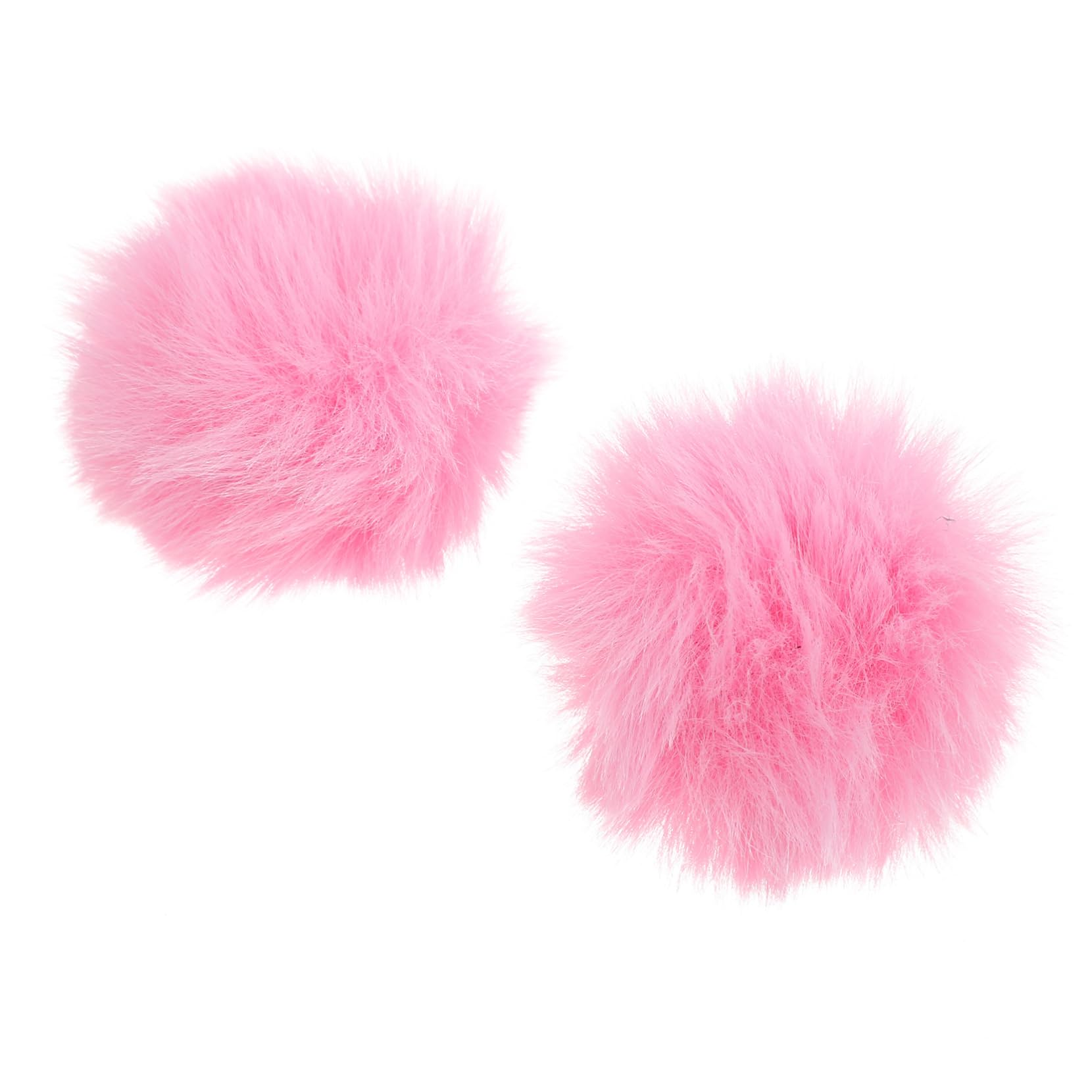 Yardwe 2Pcs Fluffy Mic Covers Splash Microphone Protectors Soft Artificial for Enhanced Sound Quality for Vocalists and Performers