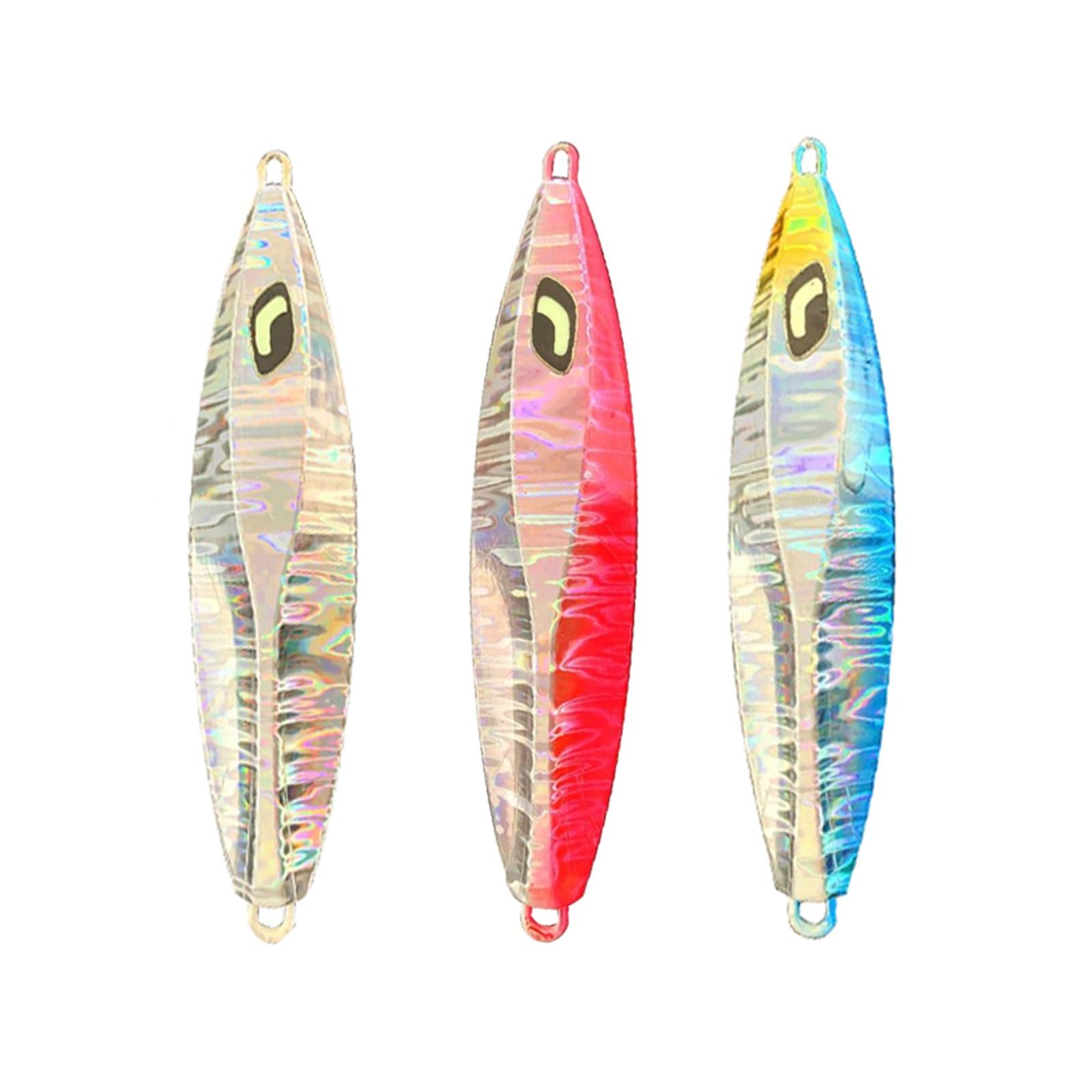 XILILHC 3Pcs Casting Fishing Jig Lures 60g 80g Shore Cast Cucchiaio da Jigging Esche Artificiali Wobblers for Attrezzatura da Pesca for Branzino