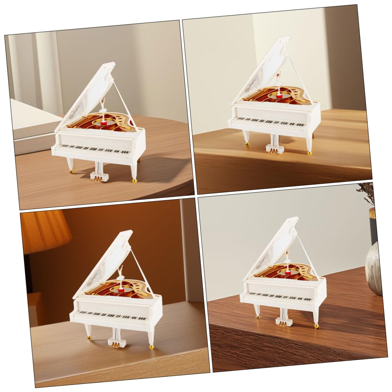 Caja de Música Giratoria Forma de Bailarina Piano