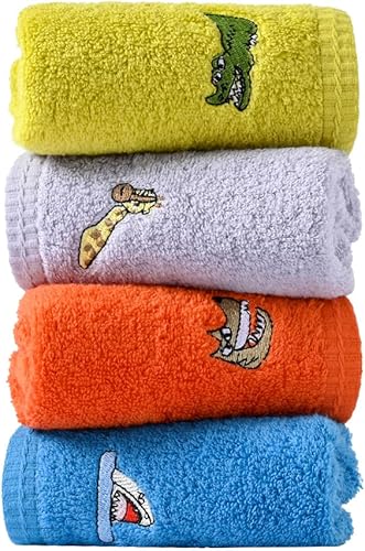 sense gnosis Toallas faciales 100% de algodón para niños, toallas de baño para baño, toallas bordadas de animales para niños y paños de bebé, 10 x disponible en Yaxa Mexico