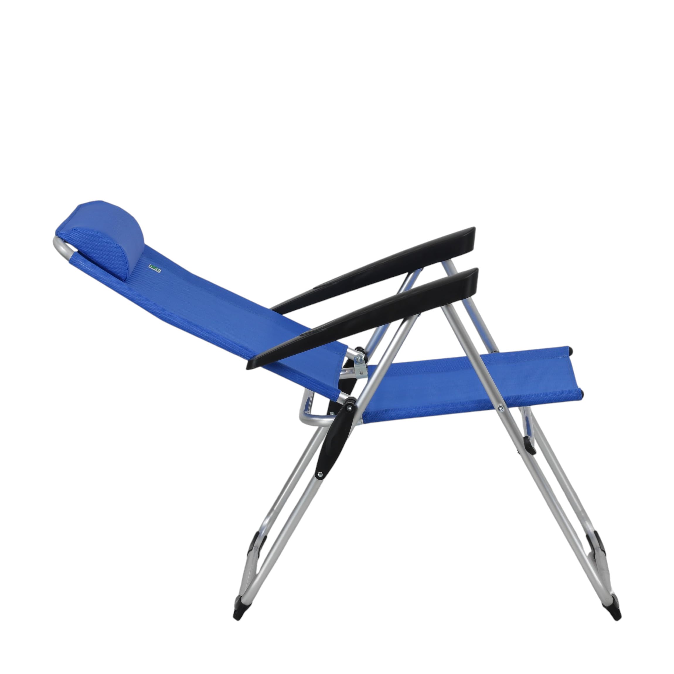 Totò Piccinni Spiaggina RIVA Alluminio Textilene 7 Posizioni (Blu 1Pz)