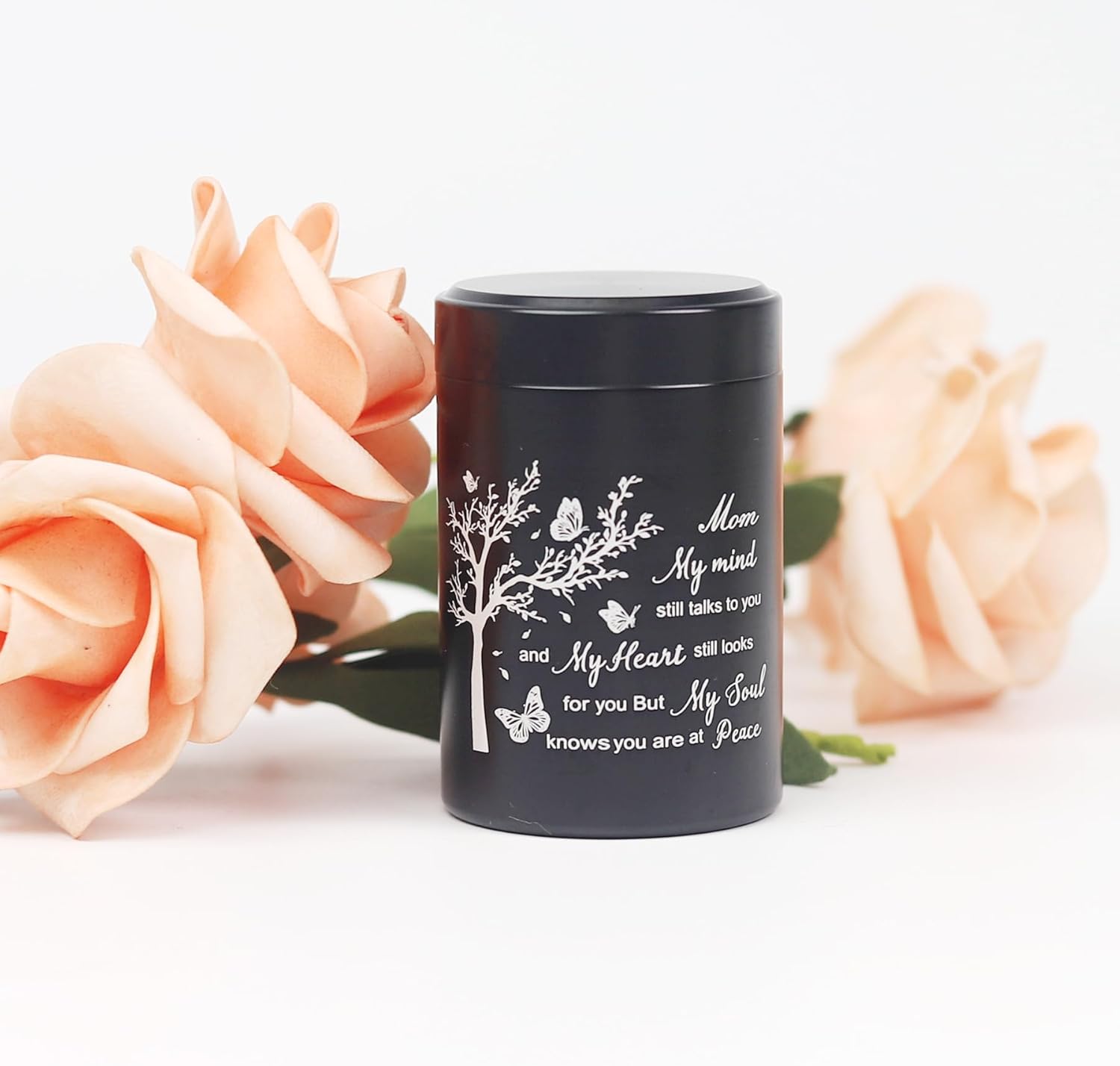 3 Inch Small Urn for Human Ashes Aluminum Mini Cremation Small Keepsake Box for Sharing Ashes Mini Urn-Mom - Image 5