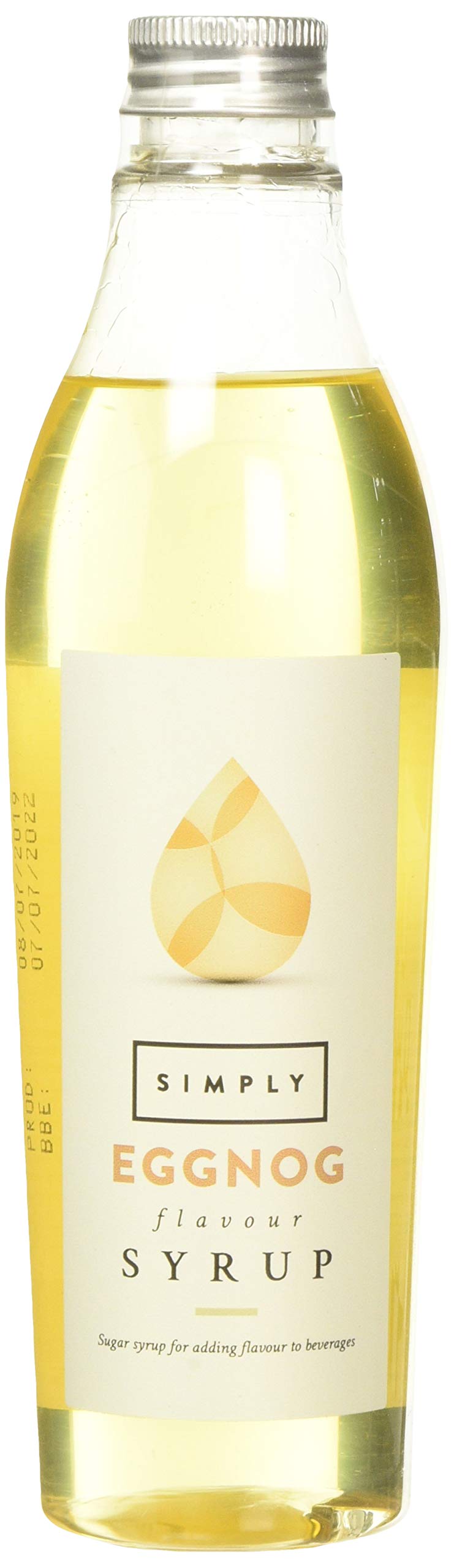 Simply Eggnog Syrup, Vegan & Nut Free Flavoured Syrup for Coffee, Cocktails & Baking (250ml)