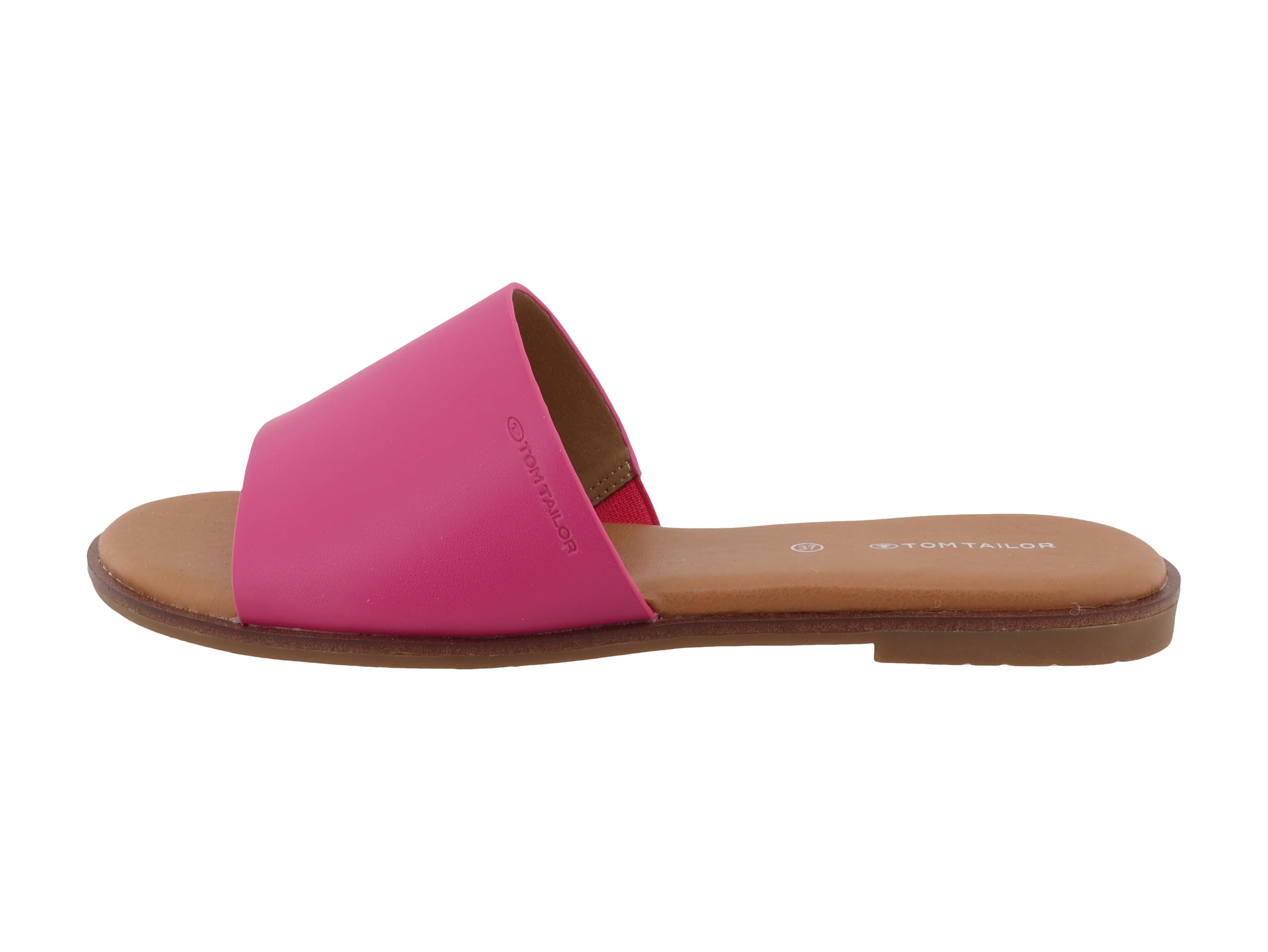 TOM TAILOR Women's 5390390023 Slippers, Dark Pink, 40 EU, dkpink, 8 UK