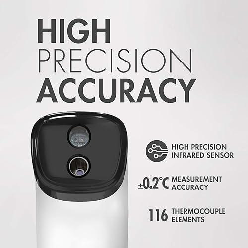 Miniatura 5 de Tenergy Termómetro de frente sin contacto para niños y adultos, termómetro infrarrojo de resultado instantáneo sin contacto, termómetro digital para