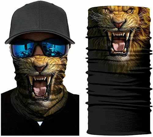 Bufanda facial de camuflaje, transpirable, sin costuras, para cuello, pasamontañas, a prueba de polvo, UV, para motociclismo, senderismo, pesca