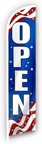 Now Open Banderas para negocios, banderas publicitarias para exteriores, restaurantes, casas, camiones de comida, eventos y ferias. Bandera de