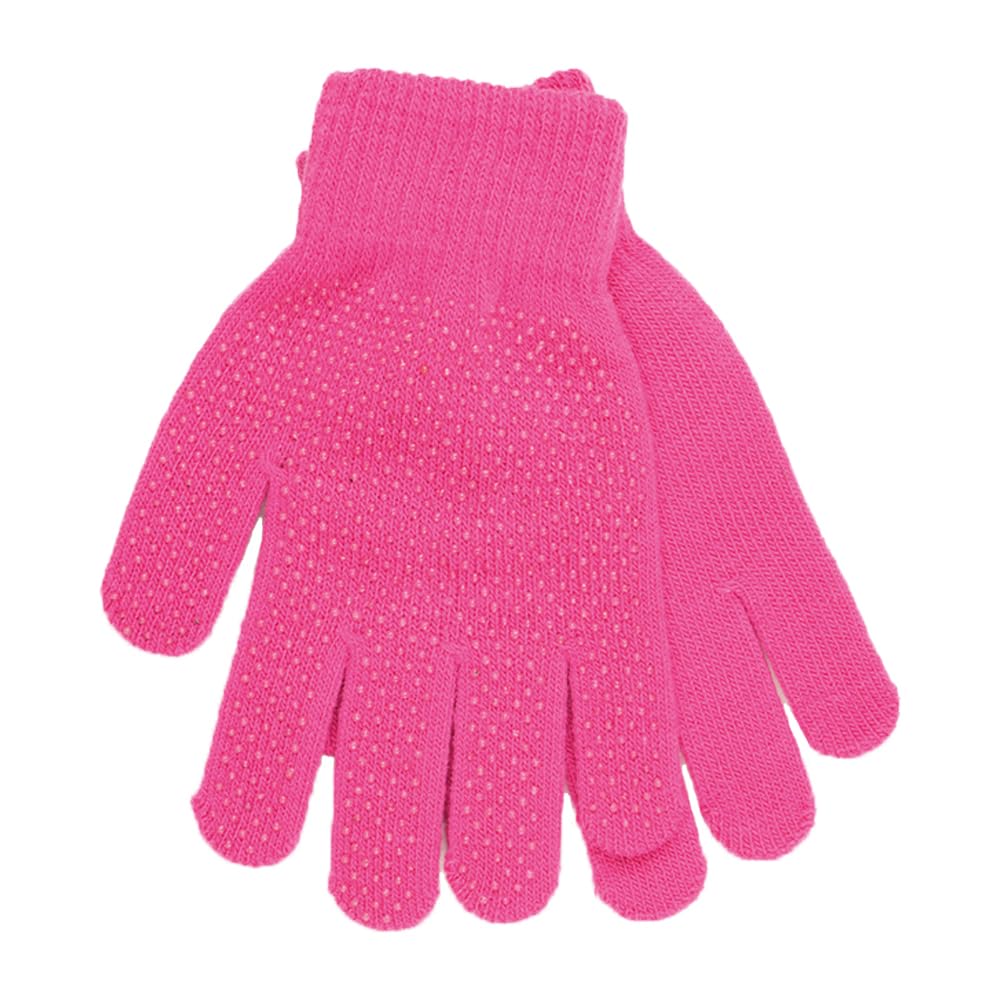 Undercover 3 Pairs Ladies Thermal Magic Gripper Gloves GL740 Pink