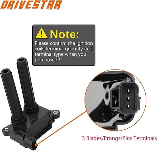 Miniatura 3 de DRIVESTAR Paquete de bobinas de encendido UF504 Bujías de iridio para Dodge Challenger Durango 2009-2019 Charger Magnum 2009-2020 para Chrysler 300