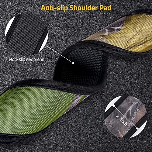Cvlife 2 Point Sling With Sling Swivels,Rifle Sling With Comfortable Neoprene Padded Quick Adjustable Length Of Ar Sling For Outdoors (Camo Branch) #TOP2