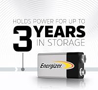 Energizer Alkaline Power 9V Blokk Elem - 8 db csomag - Füstérzékelőhöz, Elektronikához és Audioeszközökhöz - Alkáli Tartós Akkumulátor 5