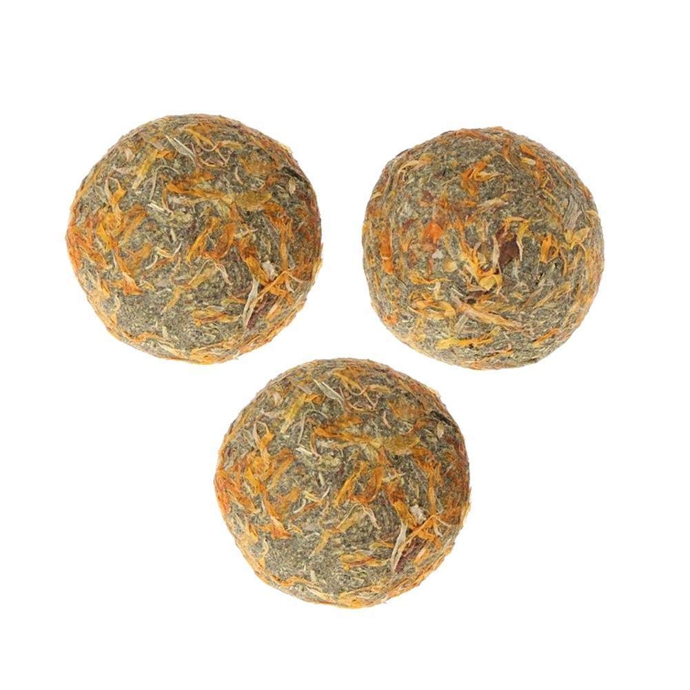 TOMMY LAMBERT 5 Pcs Pet Hamster Chew Natural Grass Ball Teeth Grinding Play Toys Small Animals Rabbit Chinchilla Guniea Pig Pet Supplies