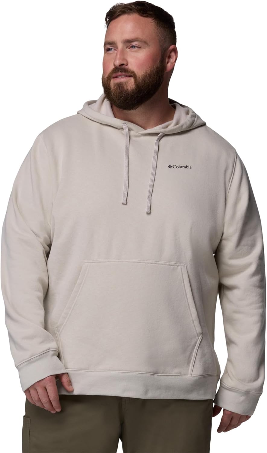 Columbia Mens Trek Graphic Hoodie, Dark Stone/Meadowland, 2X