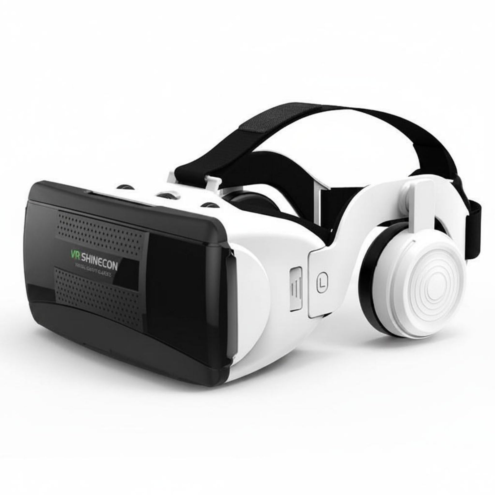 Lens Cloth Included VR Headset with Headphones Lightweight Body 3D Simulated Reality Reality Headset Comfortable Fit Head-Mounted VR Glasses Wide Phone Compatibility for Gamers, Ho-picture-11