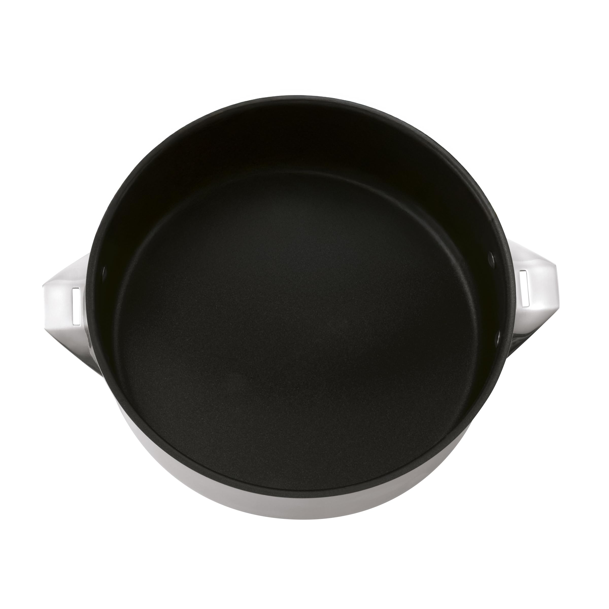 Cuisinox - Eclipse - Sauteuse 24 cm powłoka ceramiczna - Dno zamknięte - Nadaje się do wszystkich kuchenek, w tym indukcyjnych - Stal nierdzewna 18/10 - Wykończenie lustrzane - Pokrywa - Zdejmowane