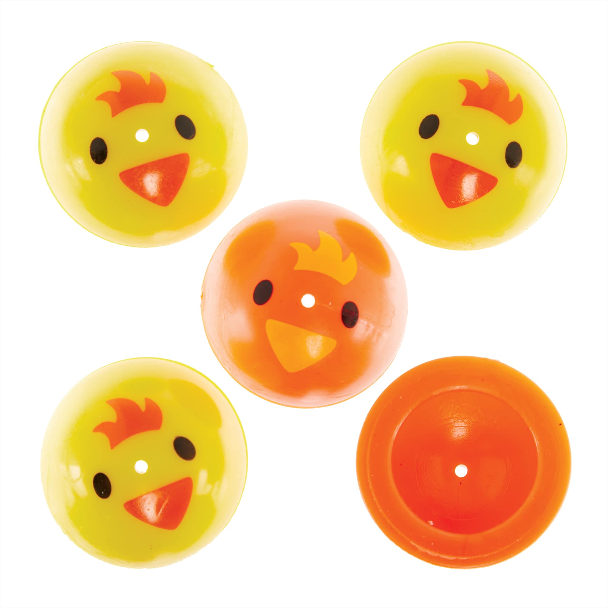 Baker Ross FX473 Easter Chick Jumping Poppers - Pack of 12, Easter Party Bag Filler Toys for Kids