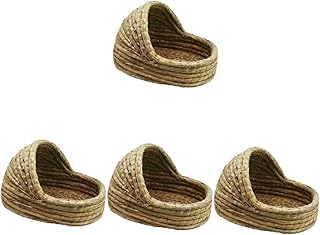 NOLITOY 4 Peças Ninho De Coelho Cama De Coelho Cobaia Acessórios Gaiolas Esconderijo De Coelho Cabana De Coelho Cama De Coelho Gaiola De Coelho Casa De Coelho Interior Gaiola Hamster Cama