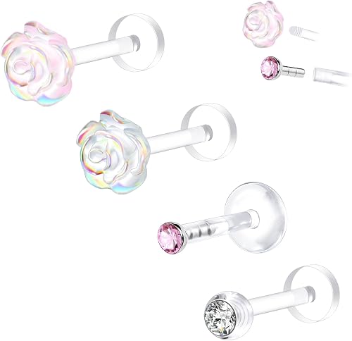 Plastic Tragus Helix Studs