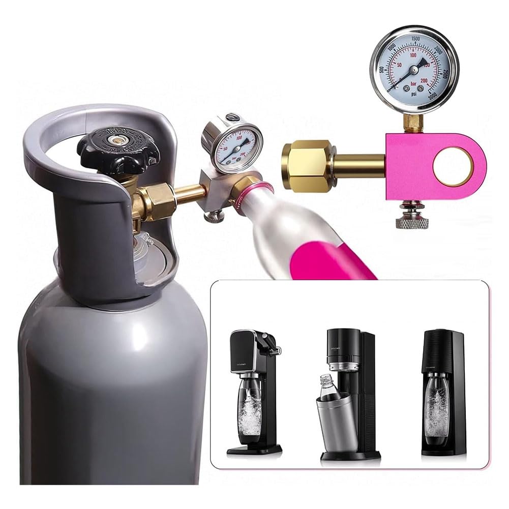 Adattatore di Ricarica Rapida CO2 W21.8-14, per Bombola di Co2 Rosa Soda Terra/Duo/Art, Adattatore per il Riempimento di Bombole di Co2 Rosa Soda