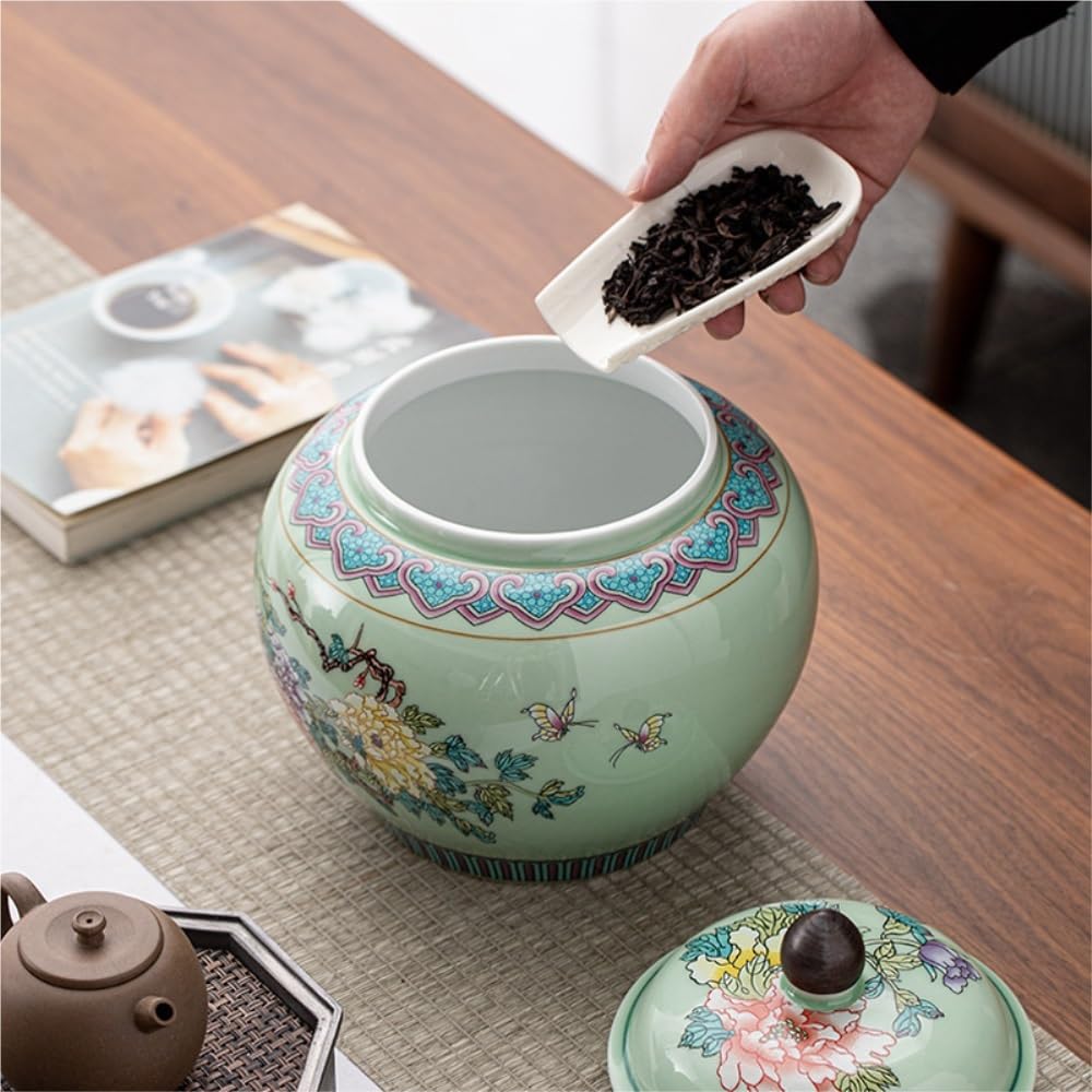 Ceramiczny pojemnik na herbatę ceramiczny zbiorczy słoik do przechowywania herbaty dom kuchnia słoik do przechowywania przypraw luzem herbata czarna herbata zielona pojemnik do przechowywania