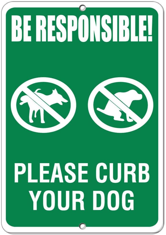 Be Responsible! Please Curb Your Dog Pet Animal Sign Vinyl Sticker Decal 8