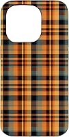 Vista 14 de Plaid Orange Brown Fall Harvest Muted Colors Print Pattern Case for iPhone 16