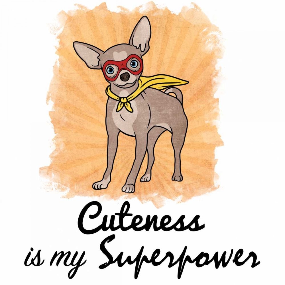Posterazzi PDXMPSQ021TLARGE Stampa fotografica Superpowered Cuteness, 24 x 24, multicolore