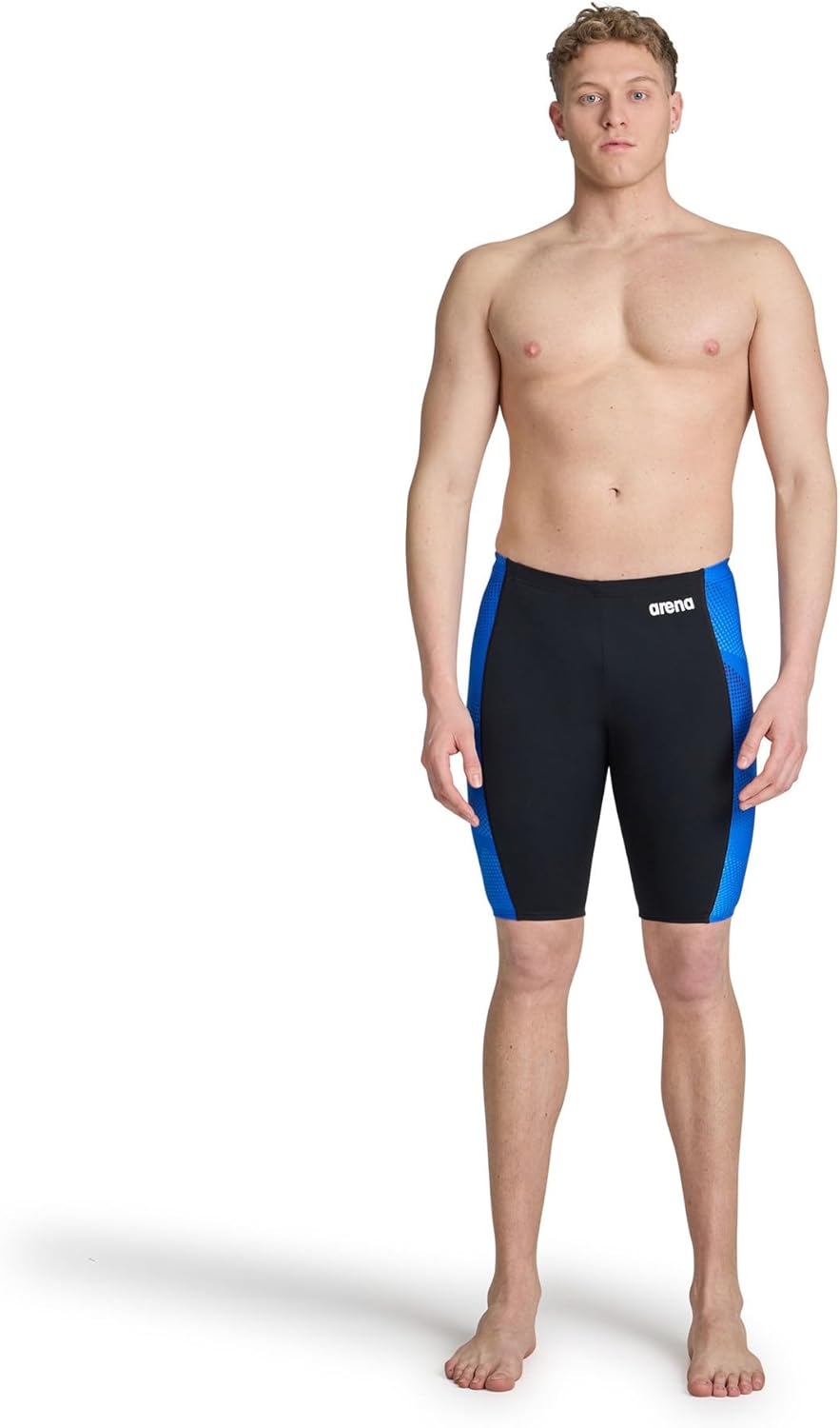 Arena Mens Performance Halftone Team Print Swim Jammer Intensive Training Bathing Suit - Image 6