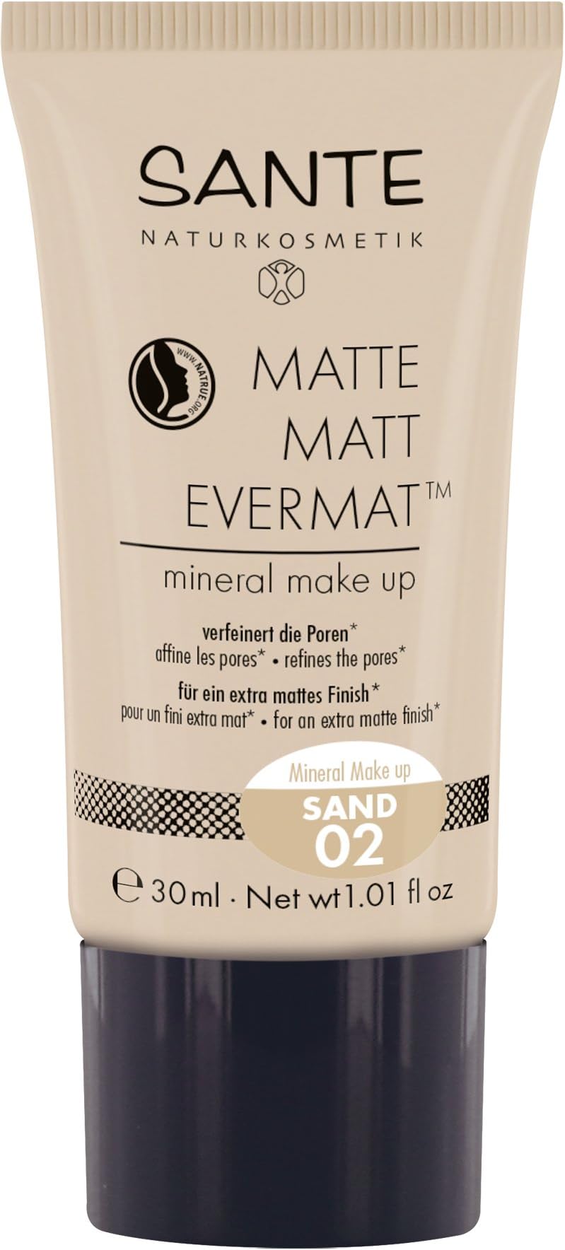 Sante Matte Matt EvermatTM Mineral Make up 02, Sand, 30 ml