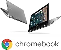 Vista 6 de acer Laptop Chromebook Spin 311 convertible con pantalla táctil de 11.6 pulgadas, 32 GB de almacenamiento, color plateado (CP311-3H-K23X)