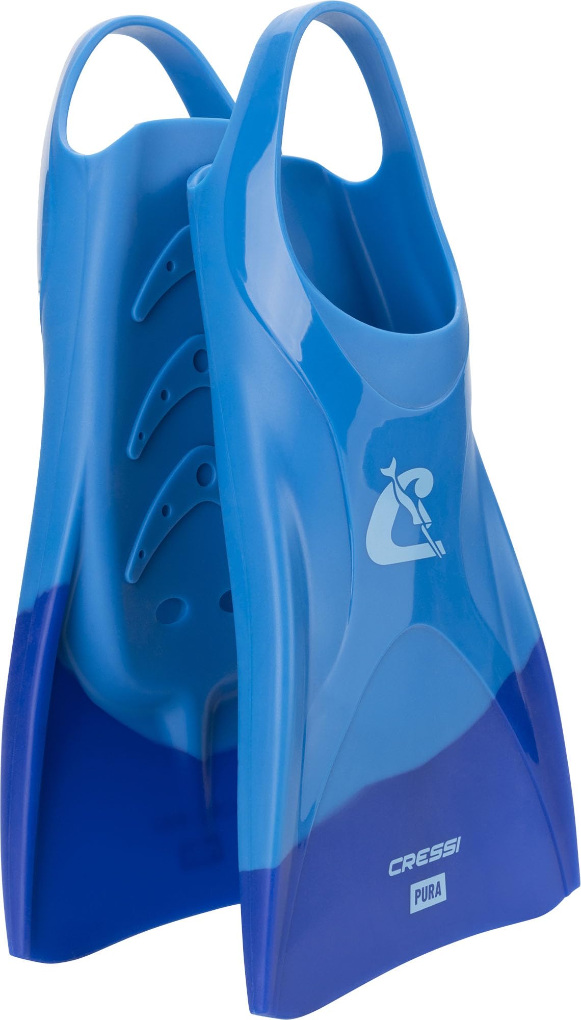 Cressi Pura Fins Aletas Cortas de Silicona para Natación y Snorkel, Unisex Adulto
