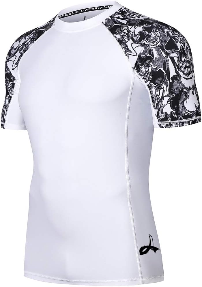 Men's Long Sleeve UPF 50+ Baselayer Skins Performance Fit Compression Rash Guard-CLY02D