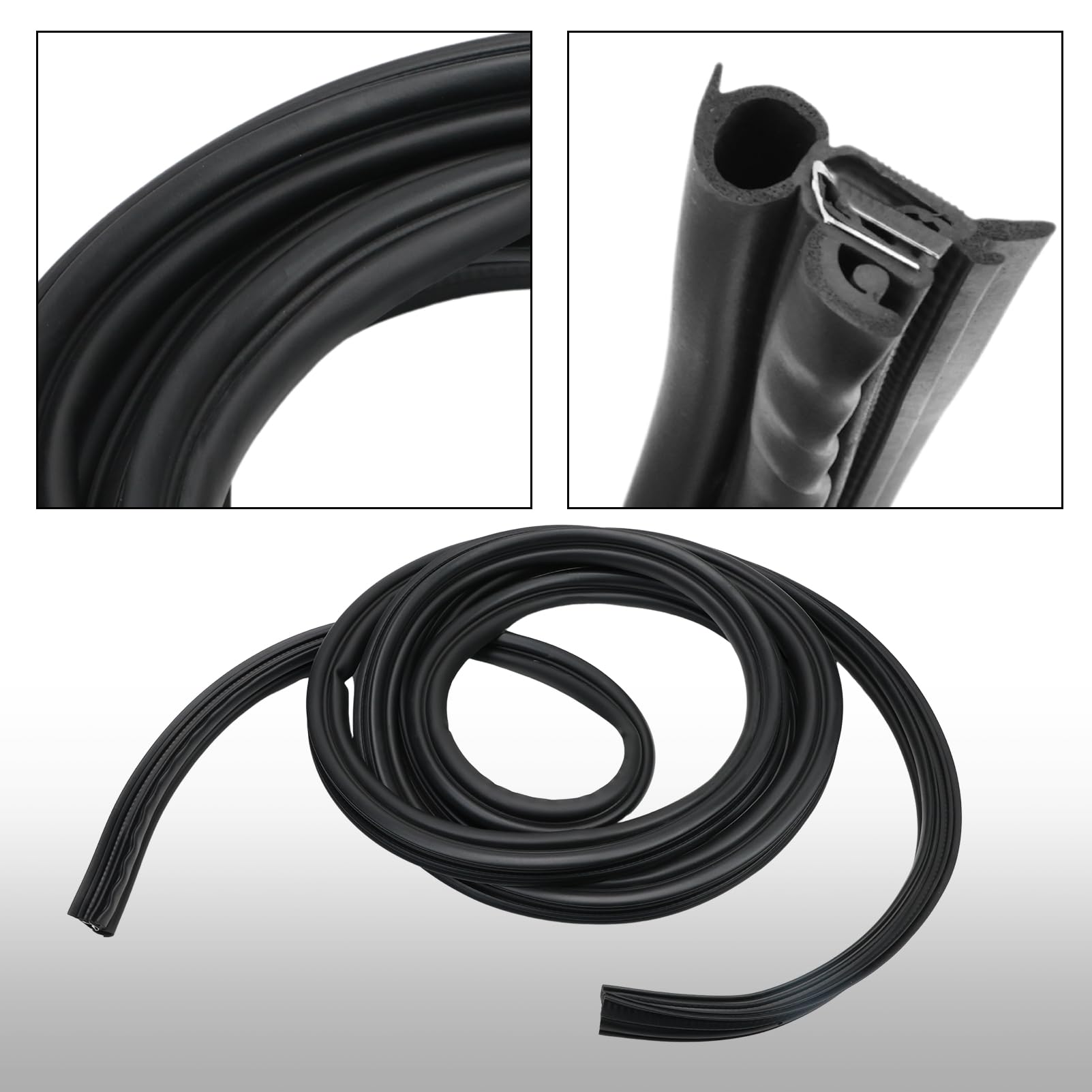 Guarnizione in gomma per portellone posteriore per Trafic II III Vivaro Guarnizione per portellone posteriore con supporto metallico 8200032788