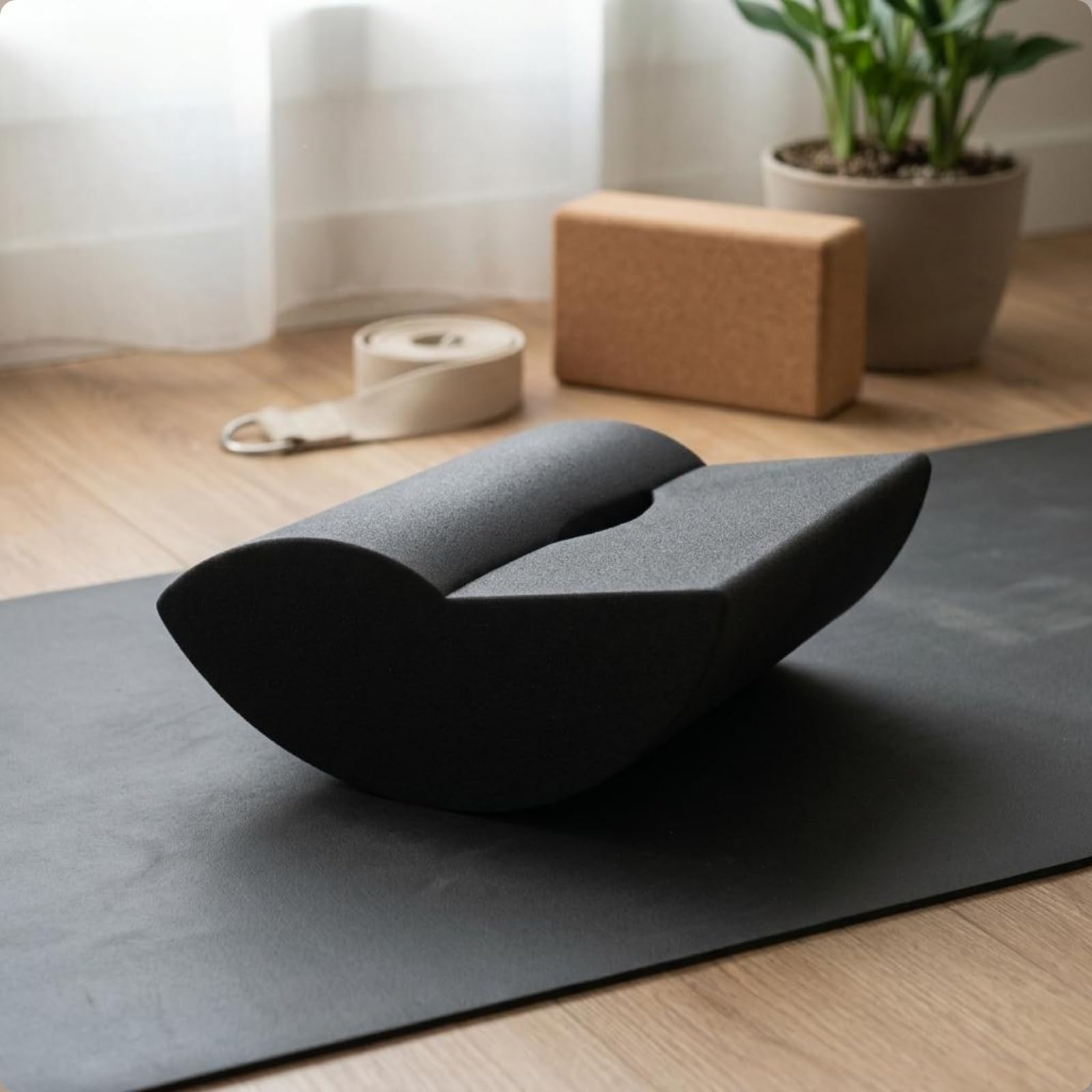 Balancewippe Kompakt Balancekissen aus Schaumstoff Glatte Oberfläche Balance Board Kissen für Gleichgewichtstraining