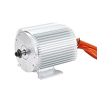 Vista 18 de 72V 3000W Motor sin escobillas Max 6700RPM Scooter eléctrico Motor DC 72V Go Kart Motor eléctrico con detección de temperatura