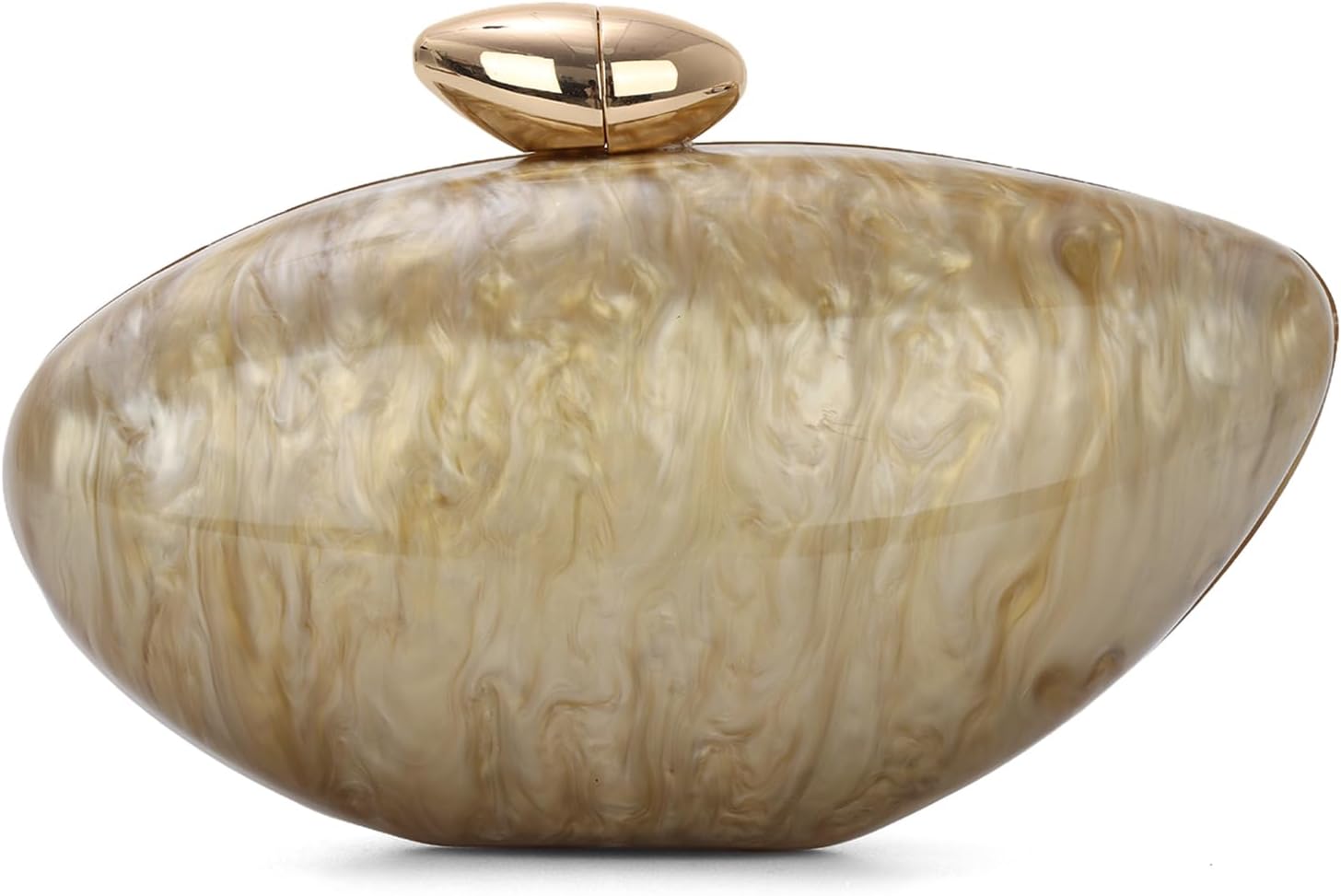 Emprier Acrylic Shell Clutch Purse for Women, Marble Evening Bag with Chain for Wedding Party Prom