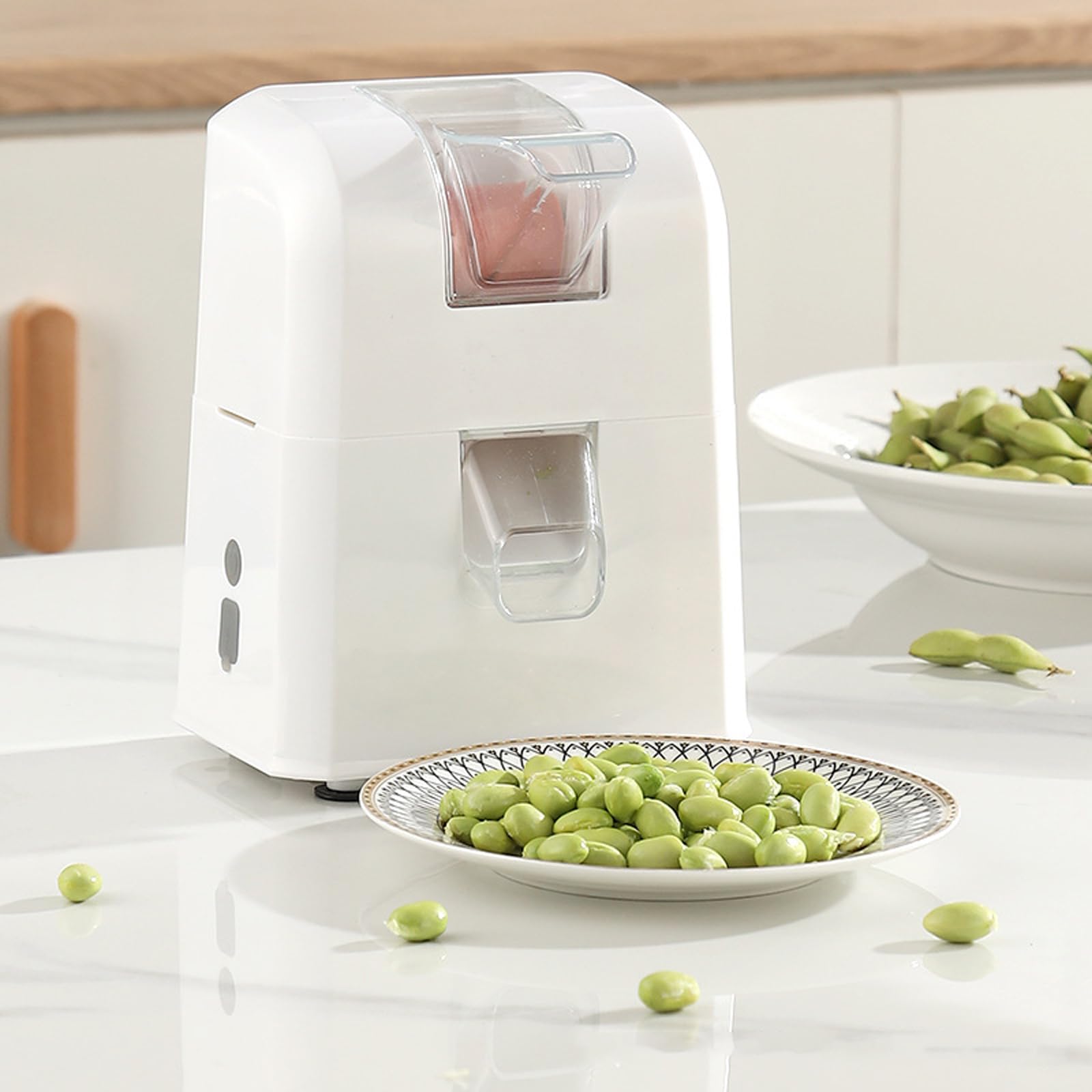 Multifunctional Bean Shelling Machine, Rechargeable Peeling Machine, 3kg/h Output, with 1800mAh Battery, Fast Charging, One-touch Switch, Easy To Clean, for Edamame/peas