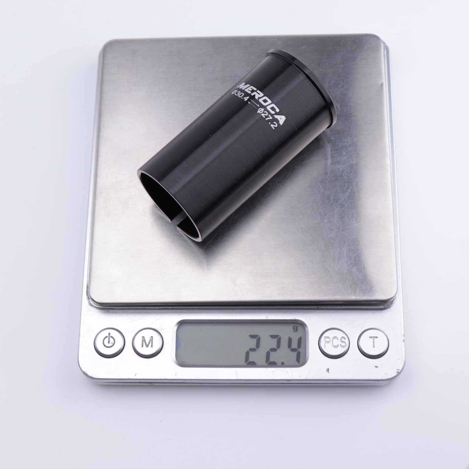 NELboNs Bike SeatPost Adapter Shim 27.2mm to 30.4mm Bike Seat Post Tube Adapter,Aluminum Alloy Seatpost Reducing Sleeve Shim for MTB BMX Mountain Road Bike