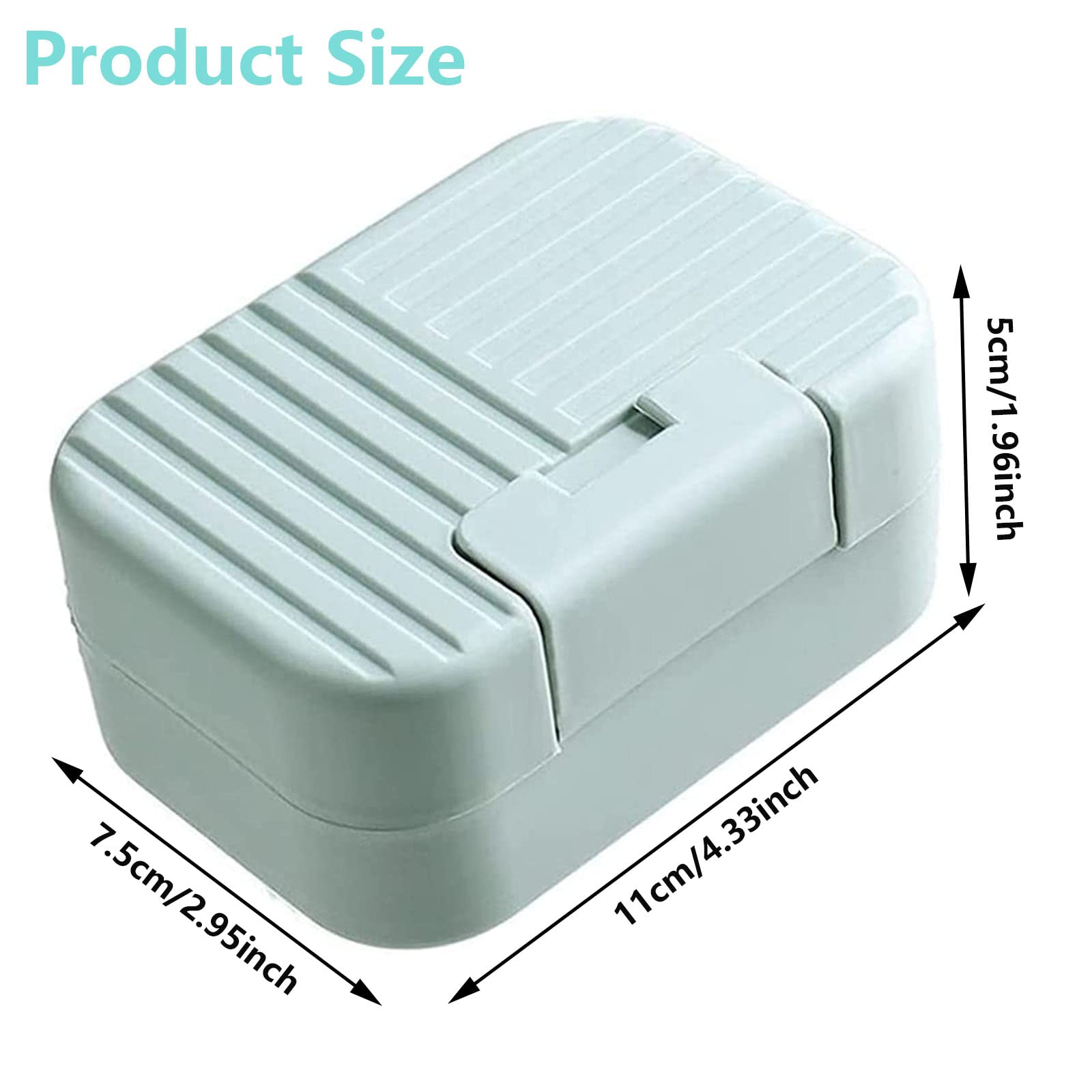 Confezione da 2 portasapone da viaggio con coperchio - Portasapone impermeabile per doccia, viaggio, escursionismo, bagno, scuola, palestra | Leroy Merlin