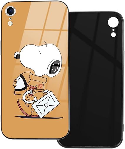 Amazon Co Jp Snoopy スヌーピー Iphone Xr対応 スマホケース ガラス背面 Tpuバンパー ケース 耐衝撃 レンズ保護 全面保護 精確な穴開け 黄変防止 人気 可愛い 光沢感 超軽量 薄い 衝撃吸収 携帯 アイフォン Xr ケース Iphone Xr ケース 5スヌーピー