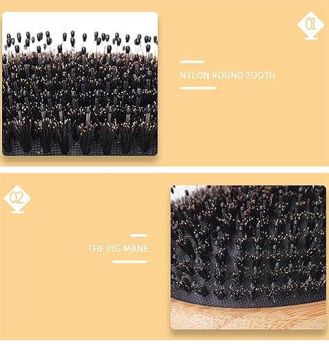 Miniatura 2 de Vayose - Cepillo de pelo sin champú, cepillo de pelo Vayose, cepillo mágico ultra húmedo o seco, desenredante de pelo rizado, cepillo de pelo de