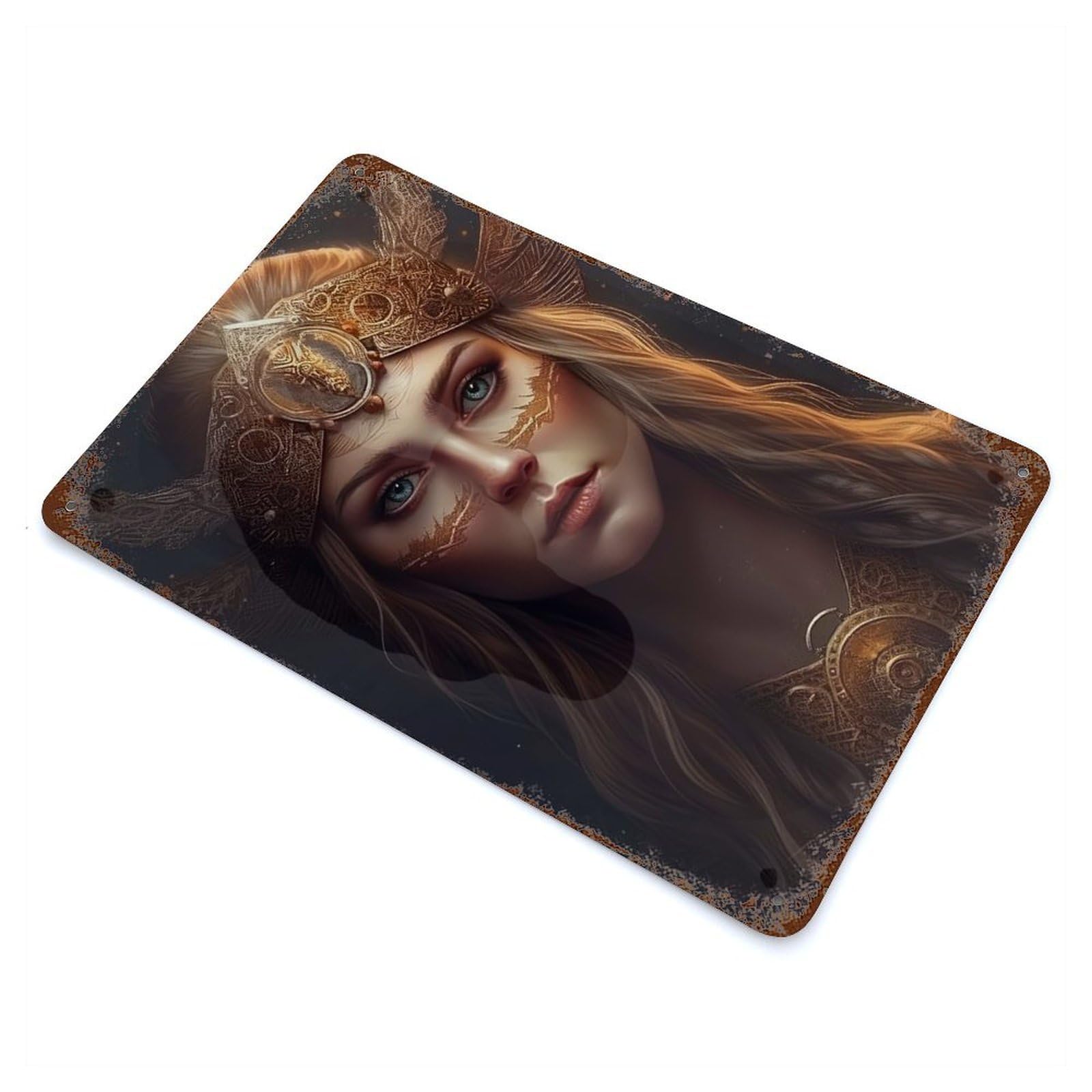 Frigg 11.8"x7.9" Rusty Metal Tin Sign, Novelty Wall Decor for Cafe, Home Bar And Lounge Decor