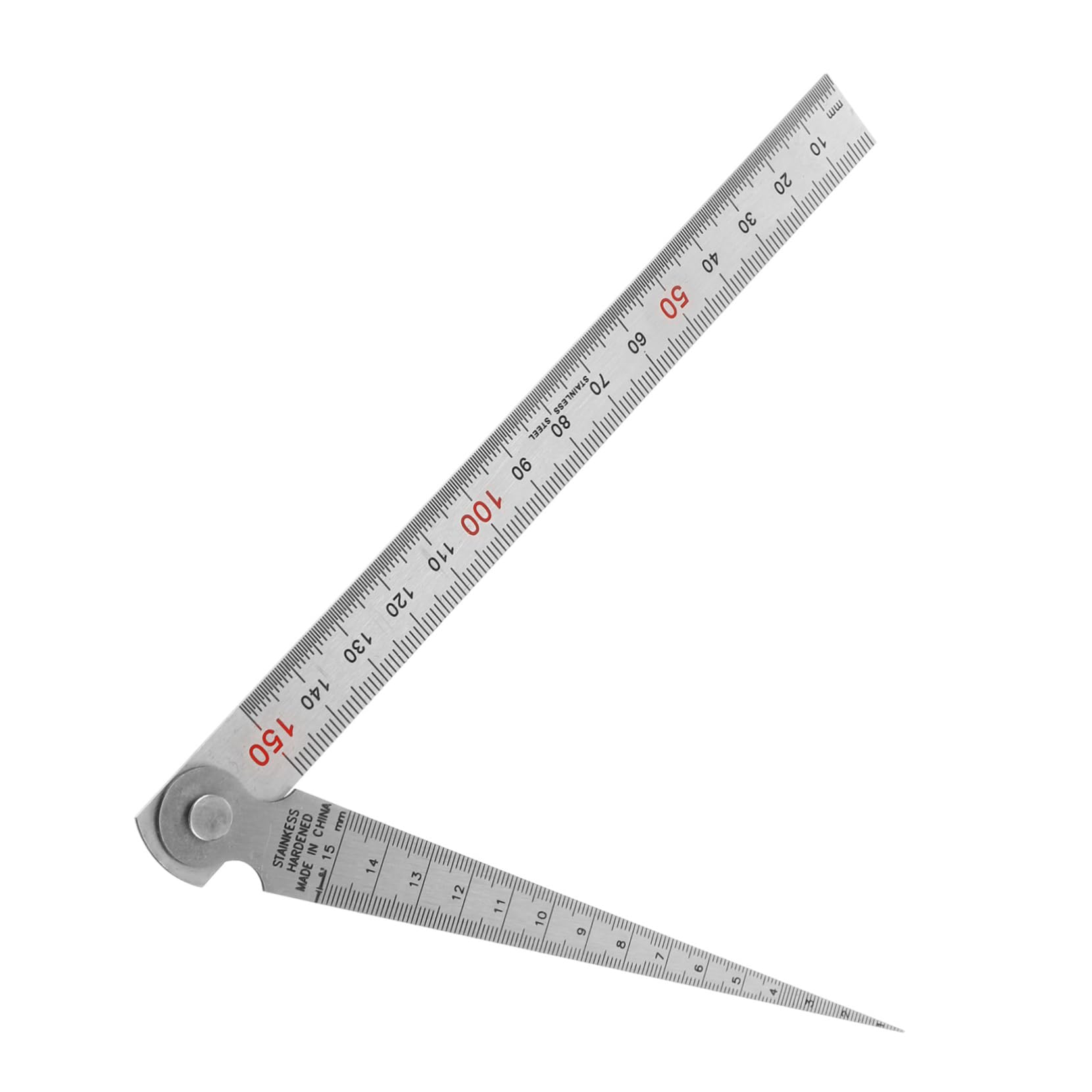 STOBAZA Versatile Feeler Gauge Straight Ruler Set of Measuring Tools for DIY Engineering Home Projects