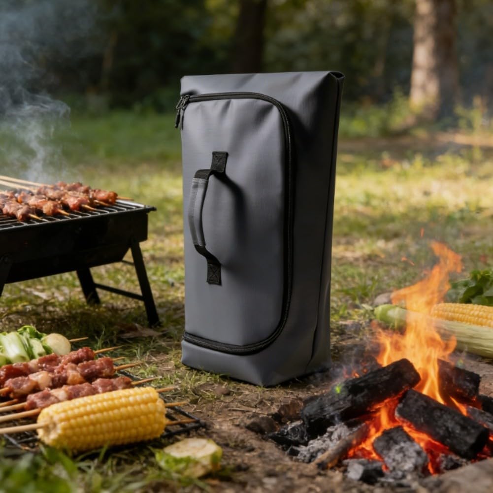 Coperta isolante per barbecue, 53 cm, a prova di perdite, borsa per