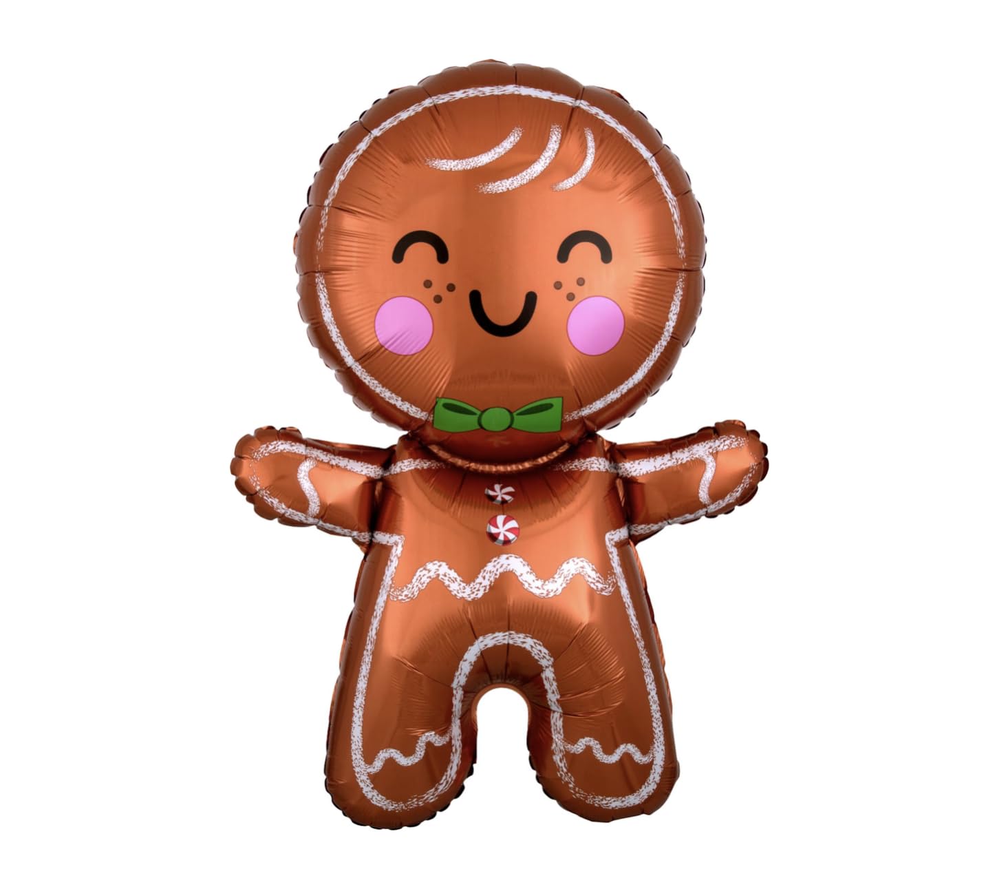 Gingerbread Man Christmas Foil Balloon, 65cm